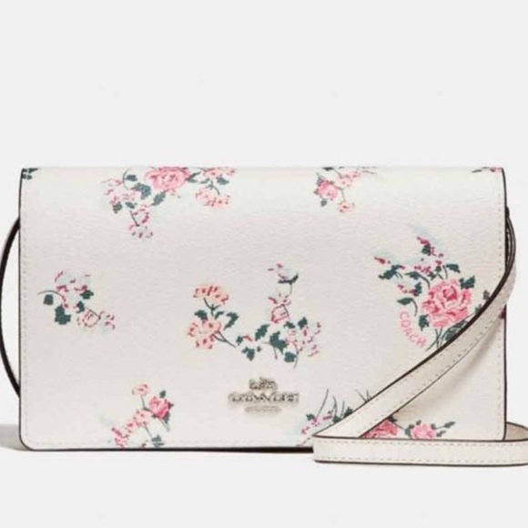 Coach Handbags - FOLDOVER CROSSBODY CLUTCH WITH CROSS STITCH NWT